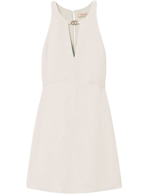 LINEN MIX DRESS TWIN SET | 251TT230500632 SUGAR